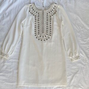 Trina Turk White Sequin Dress Sz 2